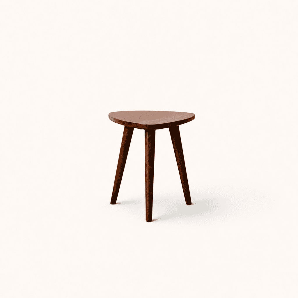 Solid mango wood side table available to hire from Juno Hire London