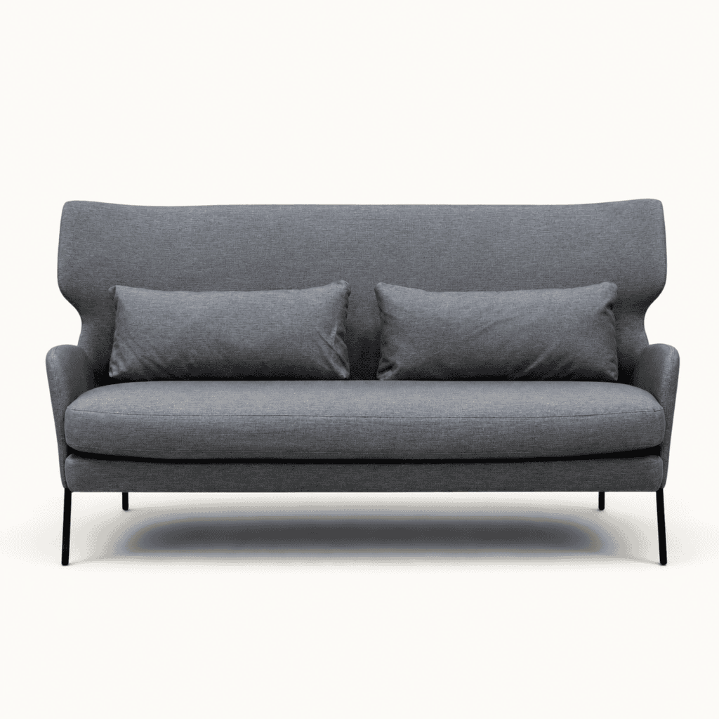 Dark grey conference sofa for hire